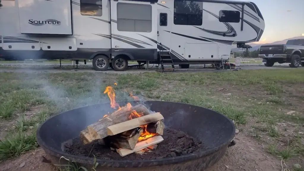 An evening fire at one of our sites
