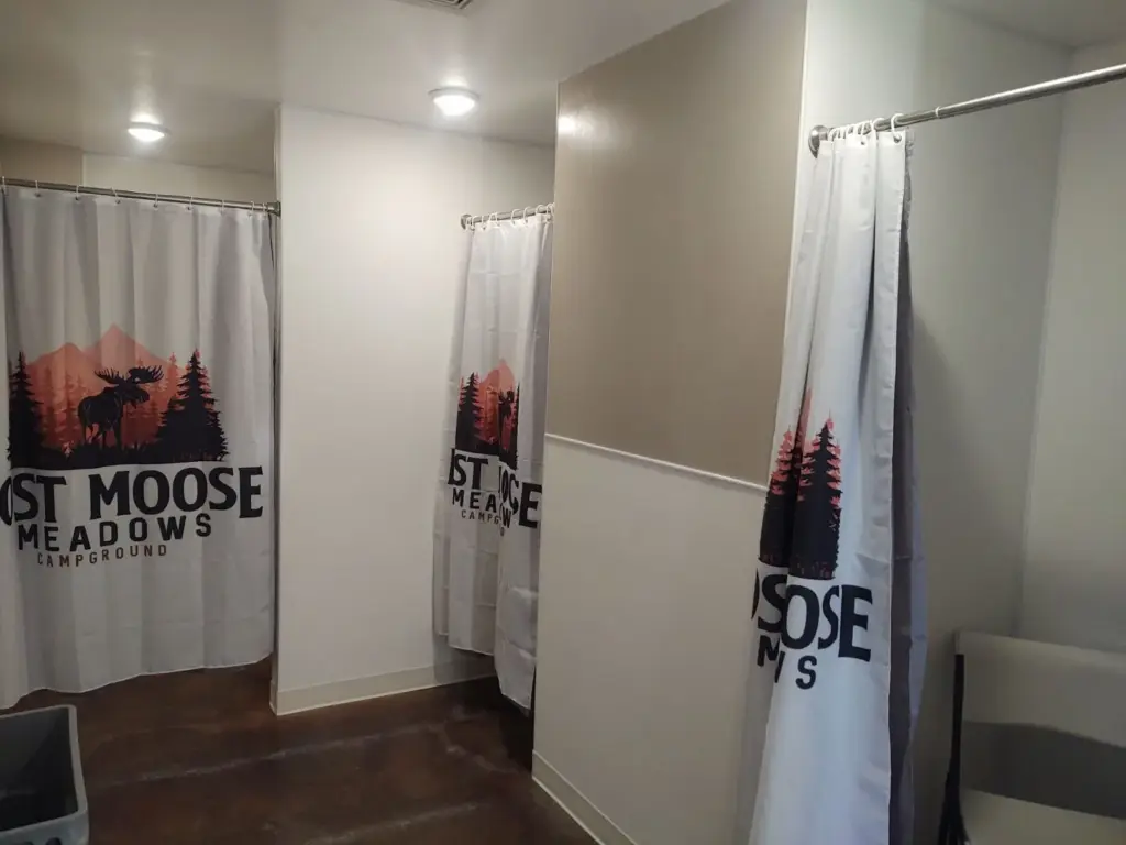 Private shower rooms